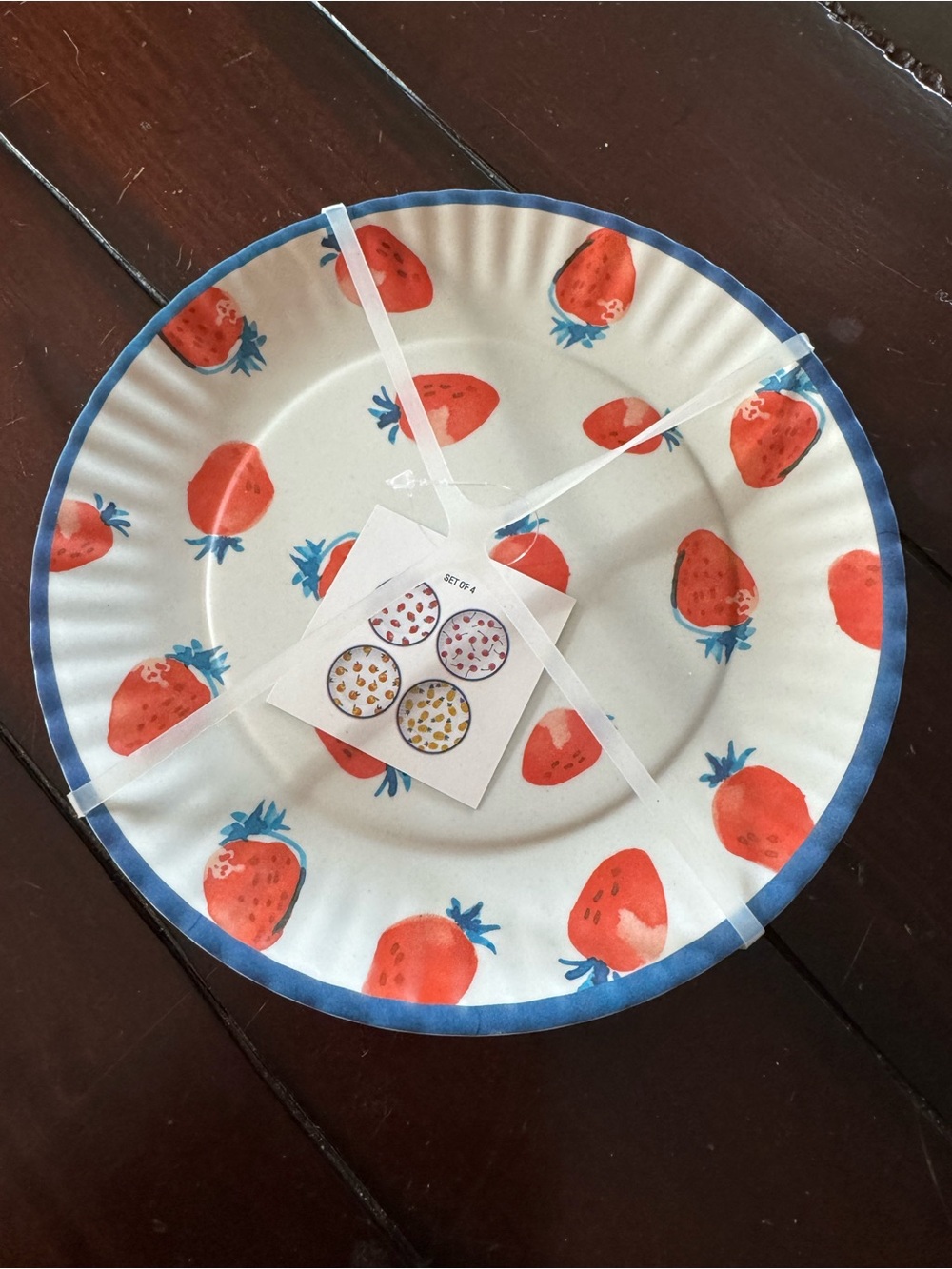 Fruit Salad Print Melamine Bowl & Plate Set - New With Tags - Picture 4 of 9